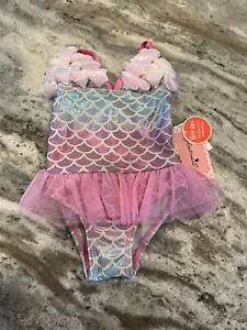 New NWT Toddler Girls 2T Mermaid Floatimini Bathing Suit Swimwear UPF 50+ - Picture 1 of 6