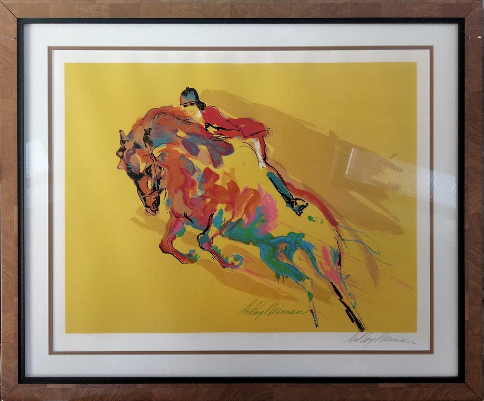 LeRoy Neiman, Show Jumper, Serigrafía, firmado a lápiz Foto 1 de 1