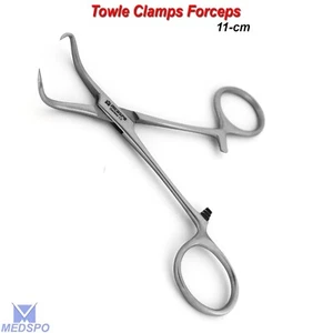 Surgical Backhaus Towel Clamps Piercing Locking Forceps Veterinary Instruments - Picture 1 of 5