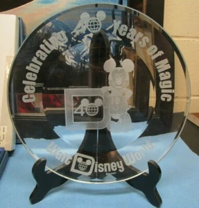 Disney Arribas Collector Plate Mickey 40th Anniversary 10-1/2" Rare - Picture 1 of 6