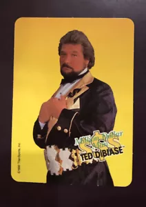 1990 WWF Wrestling Challenge TED DIBIASE THE MILLION DOLLAR MAN CARD WWE - Picture 1 of 2