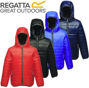 Kids Regatta Stormforce Padded Insulated Thermal Jacket Coat Boys Girls Childs - Picture 1 of 5