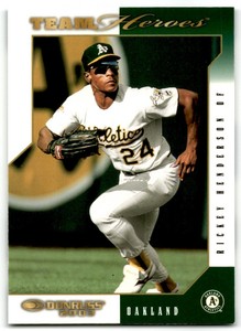 2003 DONRUSS TEAM HEROES RICKEY HENDERSON OAKLAND ATHLETICS #367