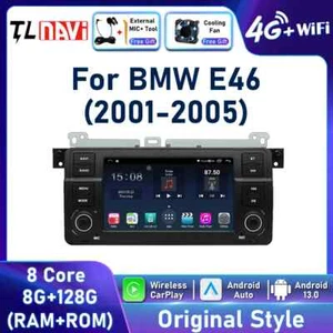Android Screen Multimedia Player GPS Navigation Carplay For BMW E46 2001-2005 - Picture 1 of 39