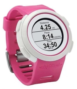 Magellan Echo Smart Sports Fitness Watch Pink+White Bluetooth iPhone Droid Track - Picture 1 of 3