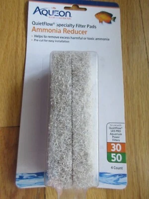 Aqueon QuietFlow Specialty Filter Pads Ammonia Reducer (4 count)(30/50) - Image 1 of 2