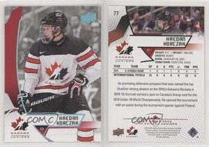2019 Upper Deck Team Canada Juniors Blue Kaedan Korczak #77