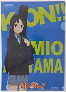 K-ON Mio Akiyama Anime Cartella File Trasparente Lawson A4 - Foto 1 di 3