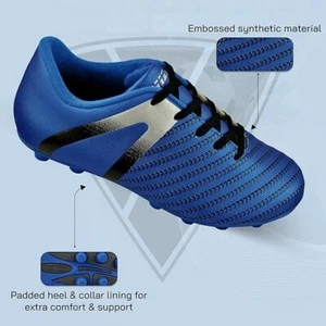 Vizari Impact feste Boden Fußballstollen für Kinder, blau, Jugend-1, VZSE963364Y-1 - Bild 1 von 3
