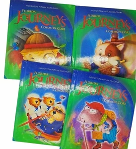 Lot of 4 Journeys Common Core Reading Florida 1.1 1.3 1.4 1.6 Houghton Mifflin - Picture 1 of 4