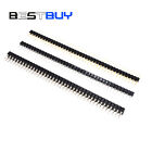Pin Header Socket 40Pin 2.54mm Straight Single/Double Row Round Male/Female US