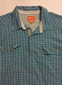 EUC Men's shirt Crocs Size XL Vented Short Sleeve Button Down Cotton Blend - Picture 1 of 4