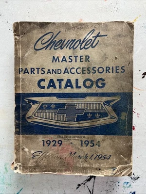 Chevrolet Chevy 1929 a 1954 Catálogo Maestro Piezas y Accesorios Original Foto 1 de 4