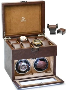 Caja Enrolladora Reloj Automático para Hombre Caja Enrolladora Reloj para Relojes Automáticos 2... - Imagen 1 de 9