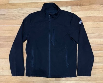 GUESS Men’s Black Softshell Jacket Size S Full Zip Windbreaker Outdoor Coat - Image 1 of 4