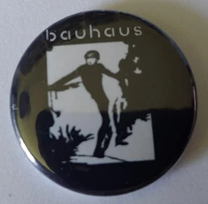 1x Bauhaus Button Post-Punk Gothic Rock Gothic Punk Dark Wave Postpunk - Picture 1 of 1