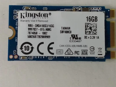 Unidad de estado sólido Kingston RBU-SNS4180S3/16GG 16 GB M.2 42 mm Foto 1 de 4