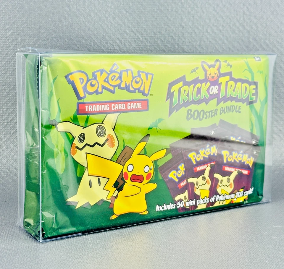 Pokemon Custodia protezione Trick Or Trade Halloween Box 50 Booster Bundle 2023