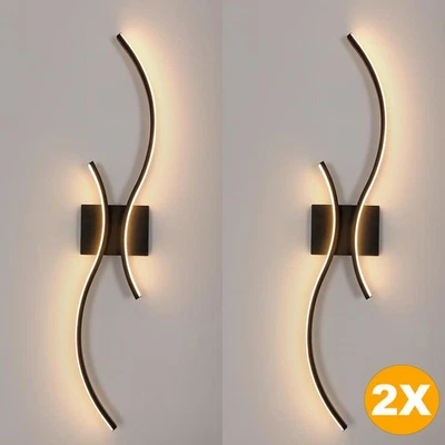 2X LED Wandleuchte 3000K 80cm Moderne Wandlampe Korridor Wohnzimmer Restaurant - Bild 1 von 4