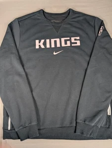 Suéter Sacramento Kings Para Hombres Extra Grande Alto Negro Emitido por el Equipo Nike Cuello Redondo - Imagen 1 de 9