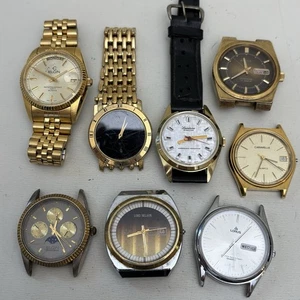 Untested Vintage Quartz Men’s Watch Lot - Lord Nelson Caravelle Lucerne Citizen - Picture 1 of 6