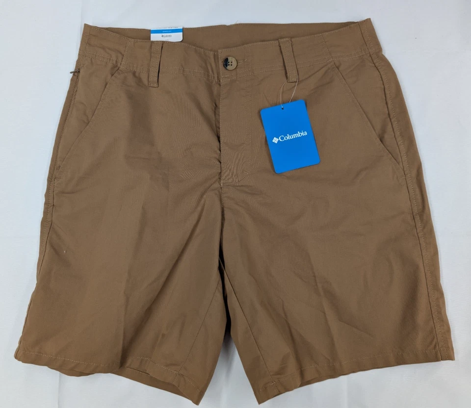 Columbia Men's Pine Canyon Weekend Shorts Size 42 Waist 8" Inseam Brown