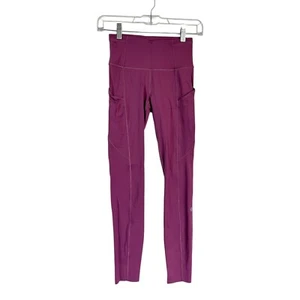 lululemon Fast Free High Rise Leggings wild berry Size 2 Purple Womens 23” - Picture 1 of 10