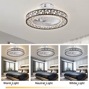 18.5 in LED Ceiling Fan Light - With 48W Light Source Ceiling Mount Light - Picture 1 of 13
