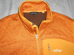 NEW ORVIS XL vest golden yellow orange STRETCH FULL ZIP PERFORMANCE men's nwot - Picture 1 of 10