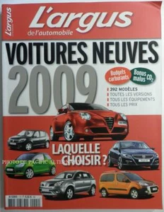 Revue L'ARGUS de l'automobile voitures neuves 2009 guide sandero mito cc FRANCE - Imagen 1 de 1