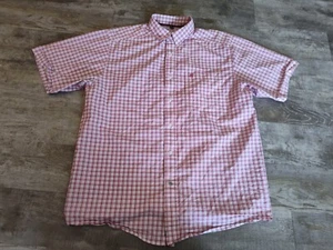 Ariat Pro Series Jericho Plaid Shirt Short Sleeve Button Up Mens Workwear EUC L - Picture 1 of 15