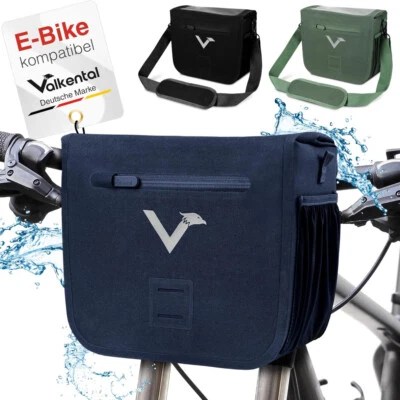 Valkental Front Pack Fahrrad Lenkertasche Klickfix blau wasserdicht - Bild 1 von 4