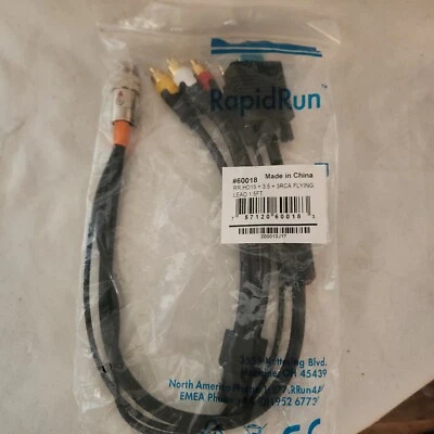 RAPIDRUN 60018  VGA (HD15) + 3.5mm + Composite Video + Stereo Audio Flying Lead - Image 1 of 3