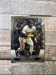 2023 Bowman Chrome #3 Garrett Mitchell RC Rookie - Milwaukee Brewers - Picture 1 of 2