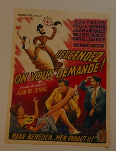 Descendez on vous demande Pauline Carton affiche cinema originale - Photo 1/1