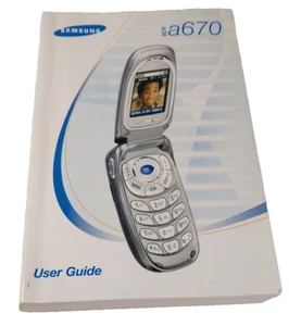 Samsung SCH a670 Podręcznik użytkownika Tylko angielska hiszpańska instrukcja obsługi telefonu komórkowego - Zdjęcie 1 z 8