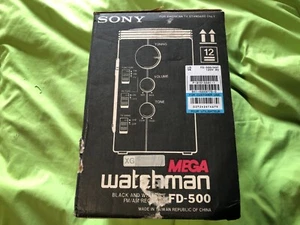 Vintage Sony Mega Watchman FD-500 portable AM/FM/TV unit used w/ box xlnt - Picture 1 of 8