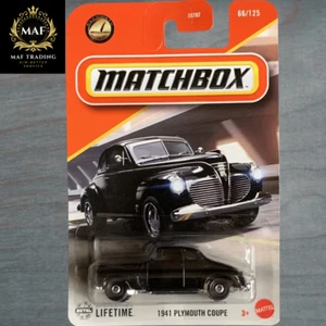 Matchbox 1941 Plymouth Coupe Black #66 Mainline 2025 Case C | Nuovo - Foto 1 di 2
