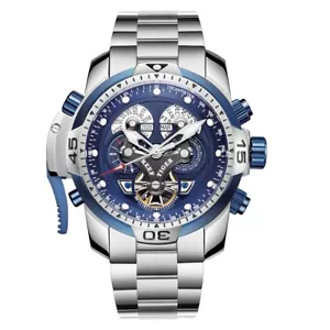 Reef Tiger Mens Luxury Watches Automatic Mechanical Wristwatch 10Bar Luminous - Picture 1 of 11