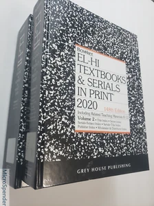 Bowker El-Hi Textbooks & Serials in Print - 2 Volume Set, 2020. 9781642655230 - Imagen 1 de 3