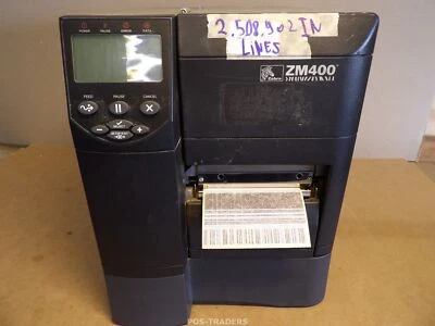 Zebra ZM400 stampante termica per etichette con codici a barre 203 dpi LAN US... - Immagine 1 di 4