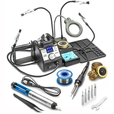 X-Tronic 3060-PRO 75 Watt "Double Digital" Soldering Iron Station Complete Kit - Image 1 of 4