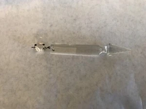 1 Lámpara de araña antigua vintage de cristal con lanza de 3 lados de prisma parte brillo - Imagen 1 de 7