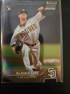 2022 Topps Stadium Club Chrome Refractor Mackenzie Gore #221 Rookie RC Card - Picture 1 of 2
