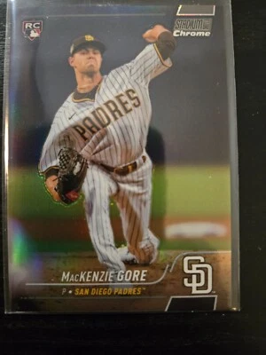 2022 Topps Stadium Club Chrome Refractor Mackenzie Gore #221 Rookie RC Card - Image 1 of 2