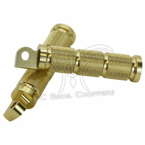 Stroker Knurled Foot Peg, Brass (For Harley Models) - Picture 1 of 3