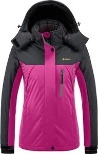 GEMYSE Women's Mountain Waterproof Ski Snow Jacket Winter Windproof Rain Jacket - Picture 1 of 5
