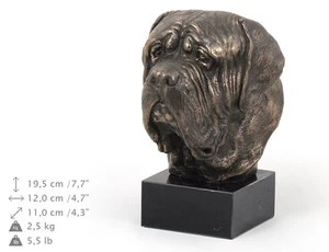Englische Mastiff, Hundemarmorstatue Büste, ArtDog, DE - Bild 1 von 4