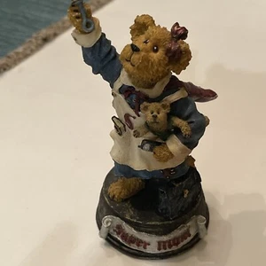 Boyds Bears Figurine #2277903 Ima Mom with Sweet Pea...All in a Day's Work - Picture 1 of 3