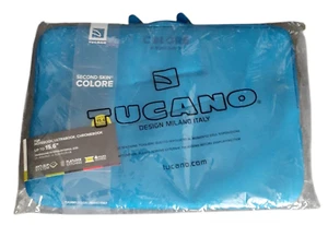 Blau Laptop Reißverschluss Abdeckung Tucano Design Milano Italien zweite Haut 15,6" NEU Geschenkidee - Bild 1 von 9